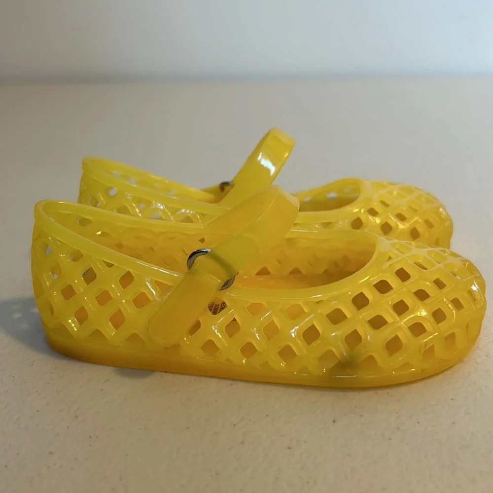 Old Navy Yellow Jelly Mary Jane Kids Shoes
